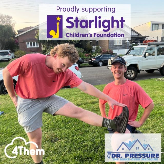 🌟 Special Announcement to our Community - Free Exterior House Clean valued up to $5k (@starlightau Charity Donation Draw) 🌟Firstly, we would like to thank everyone for the ongoing support of the business and we’d love for you to show this level of support by getting around the following !One of our very own founders Aaron Jones, alongside a valued associate of Dr Pressure Sydney Jack Morrison, made the decision earlier this year to participate in the upcoming Sydney Marathon this Sunday. They saw a great opportunity and dedicated this effort to raise funds and awareness for the Starlight Children’s Foundation through partnering up with the service platform @4them.au ‘a platform connecting companies/ schools and charities requiring aid. @starlightau is an organisation committed to supporting the well-being of ill children.We're immensely proud to announce that Dr Pressure Sydney stands as an official sponsor of their endeavor. Currently, their GoFundMe is at a commendable $3,250, inching closer to the goal of $5,000.In appreciation of every generous contribution, anyone who donates from this moment onward will stand a chance to receive a complimentary external house or apartment cleaning package, covering the house envelope, front, and backyard.Please refer to the link in our story to support Aaron and Jack's noble mission for the children at Starlight. Every bit helps!Warm regards,The Dr Pressure Sydney Team